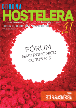Revista Marzo 2015 N 41 - Asociación de Hostelería de A Coruña