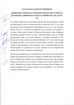 acta de evaluación de expedientes comisión del proceso de