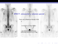 SPECT: atenuación y volumen parcial