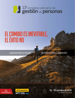 EL CAMBIO ES INEVITABLE, EL ÉXITO NO