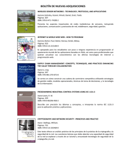 Boletín de Adquisiciones Julio 2015