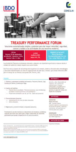 treasury performance forum