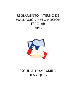 Descargar Reglamento Interno 2015 Colegio Fray Camilo Henríquez