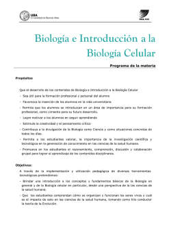 Biología e Introd. a la B