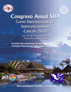 programa del congreso - SIDI - Sociedad Iberoamericana de