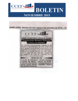 asamblea ordinaria 13 de noviembre 2015