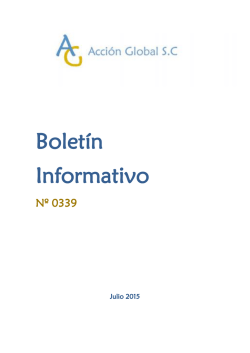 Bolet&iacute;n Informativo