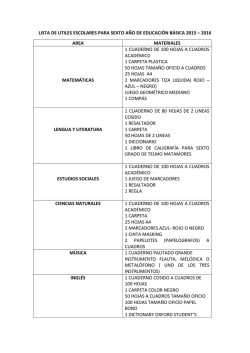 lista de utiles escolares para sexto año de educación - comil-3