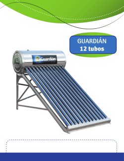 Solar de Tubos, Marca Guardián, Modelo 12 tubos