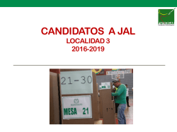 Candidatos a JAL Localidad 3