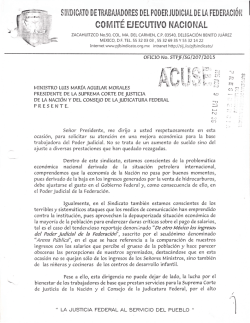Petición cumplida por el Ministro Luis María Aguilar Morales