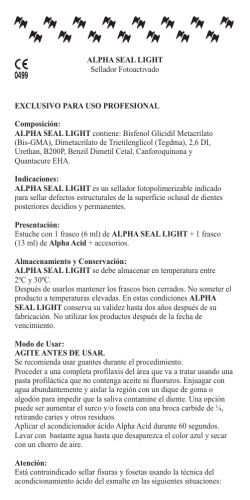 01096 Alpha Seal Light Instrucao de Uso ESP_Rev 1
