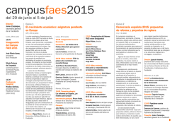 Programa Campus FAES 2015