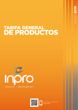 tarifa inpro - Distribuidor Honeywell en Madrid