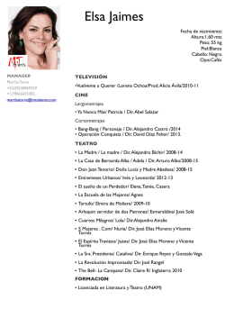 Curriculum Elsa Jaimes MT 2015.