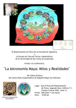 "La Astronomía Maya: Mitos y Realidades"
