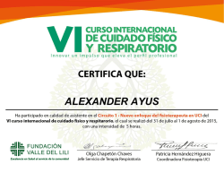 ALEXANDER AYUS - Fundacion Valle del lili