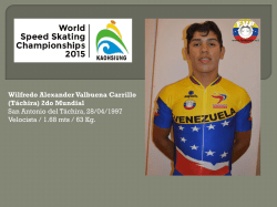 Wilfredo Alexander Valbuena Carrillo (T&aacute;chira) 2do