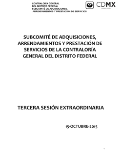 TERCERA SESIÓN EXTRAORDINARIA
