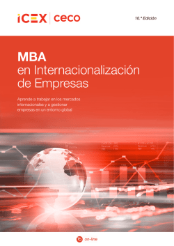 MBA en Internacionalización de Empresas