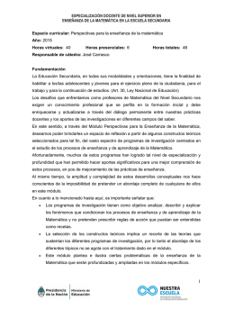 Ver Programa - Nuestra Escuela