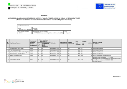 Anexo XIX LISTADO DE ADJUDICACIÓN DE