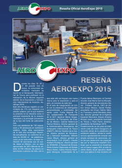 Consultar la Reseña AeroExpo 2015