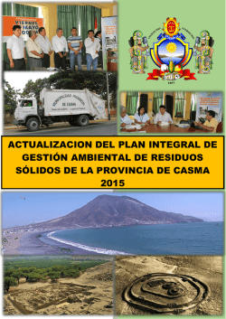 actualizacion del plan integral de gesti&oacute;n ambiental de residuos