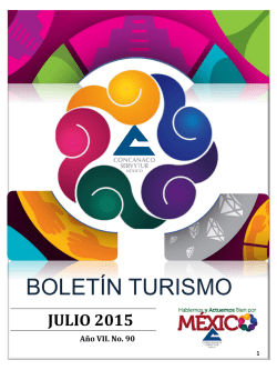 BOLETÍN TURISMO - Concanaco