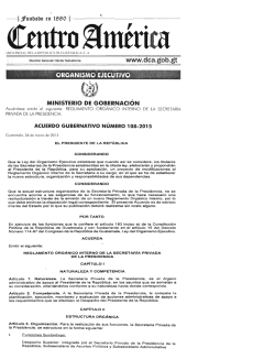 Acuerdo Gubernativo No. 108-2015