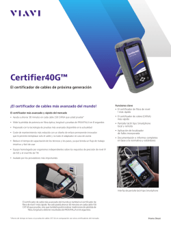 Certifier40G™ - Viavi Solutions Inc.