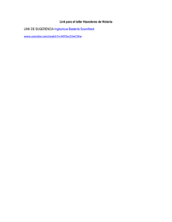 Link para el taller Hacedores de Historia LINK DE SUGERENCIA