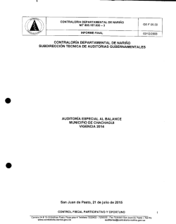 CONTRALOR&Iacute;A DEPARTAMENTAL DE MARINO SUBDIRECCI&Oacute;N