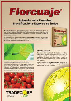 Folleto de Florcuaje® General