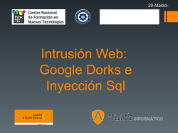 Intrusión Web: Google Dorks e Inyección Sql