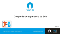 Presentación Cajaplax COPARMEX CX