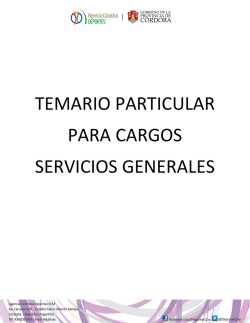 temario particular para cargos servicios generales