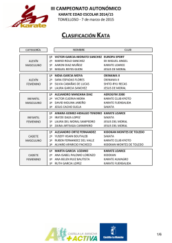 clasificación - Deporte Escolar En Castilla