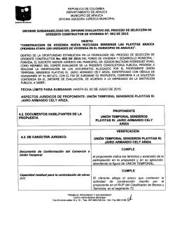 SUBSANACION EVALUACION JURIDICA PROCESO SOC No. 002