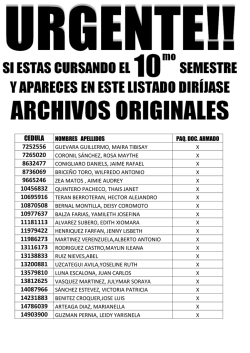 Listado-10mo Semestre