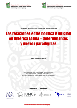 Programa final - II Conferencia Internacional Latinoamericana