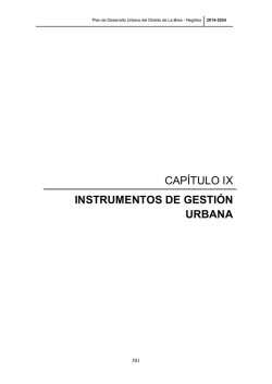instrumentos de gestion urbana - Municipalidad Distrital La Brea