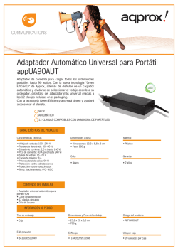 Adaptador Automático Universal para Portátil appUA90AUT