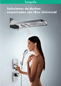 HANSGROHE-Soluciones de ducha empotrada con iBox Universal
