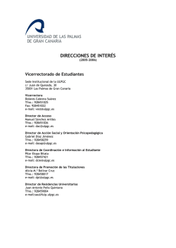 Direcciones de interés