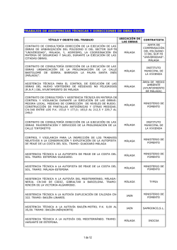 1 de 12 TRABAJOS DE ASISTENCIAS TÉCNICAS Y DIRECCIONES