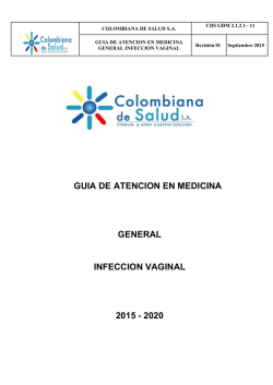 infeccion vaginal - Colombiana de Salud SA