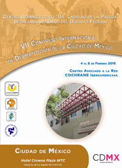 Ver programa completo. - Sociedad Mexicana de Dermatolog&iacute;a