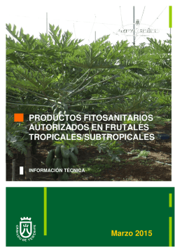productos fitosanitarios autorizados en frutales