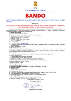 Ver Bando - Ayuntamiento de Yuncos
